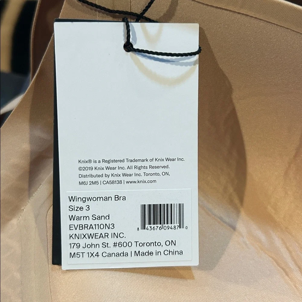Knix Size‎ 3 Wingwoman Bra in Warm Sand NWT